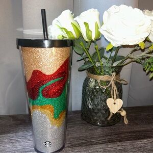 Starbucks Holiday 2018 Glitter Venti Tumbler 24 ounces